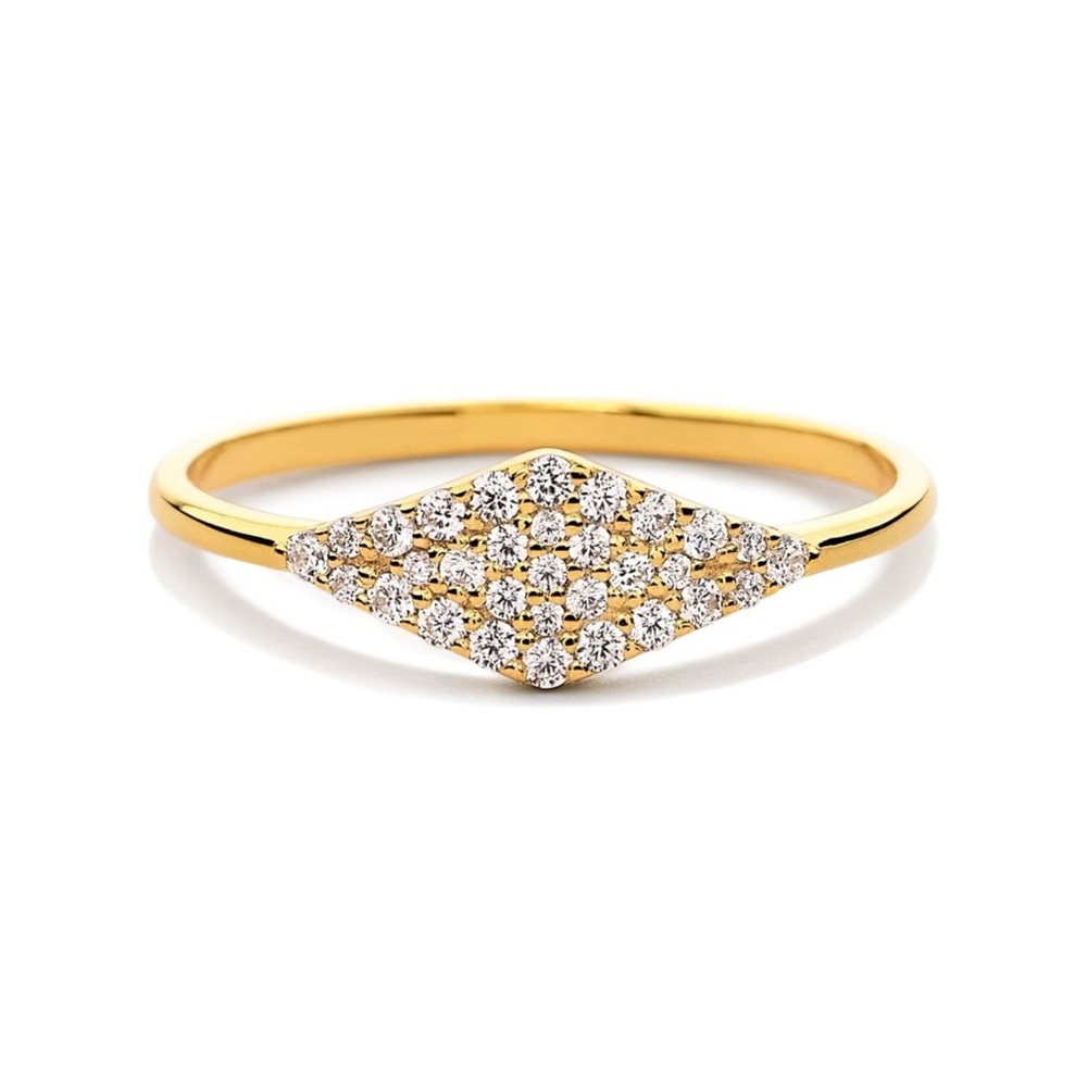 Guinevere Pave Signet Ring
